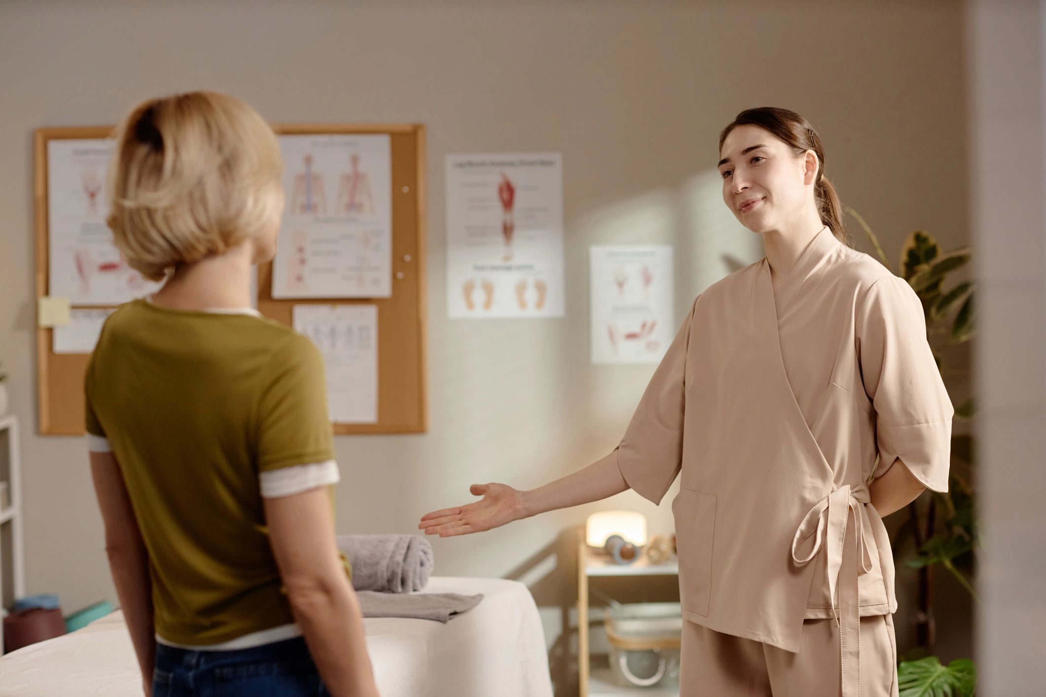Professional consultation in a wellness clinic